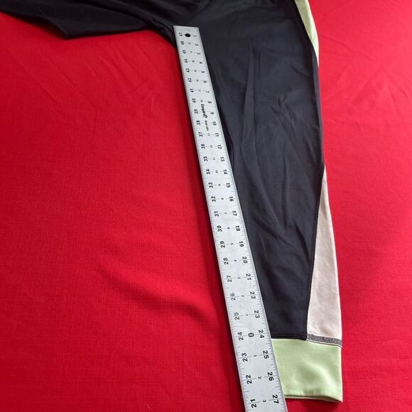 Nike Black Green White Color block Retro Y2K Track Pants Size XL - Picture 5 of 11